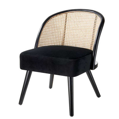 The Black Goose Wooden and Straw Armchair 1A133