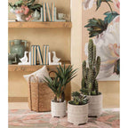 L'Oca Nera Set Cache-Pot Ceramica Anticati, Stile Modern Country 1S136