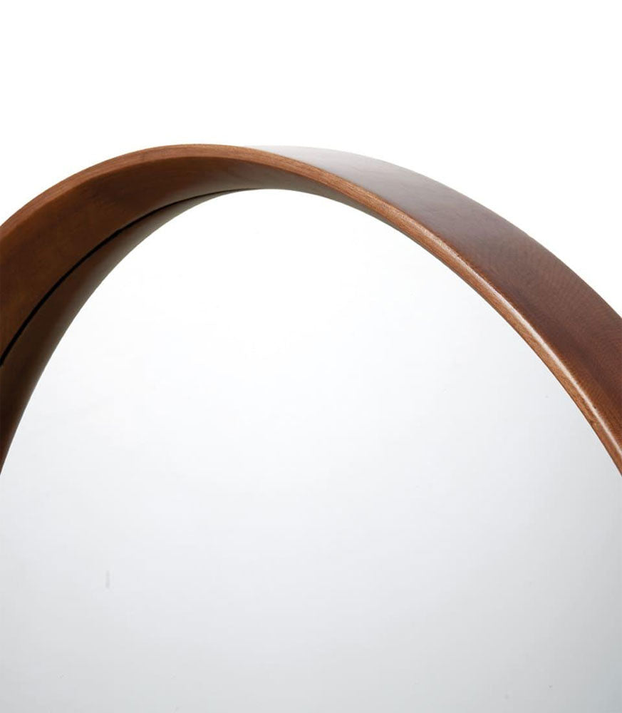 L'Oca Nera Specchiera Tonda in Legno, Eleganza Essenziale 1J209