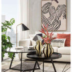 The Black Goose Set of 2 Round Tables Black 1J174