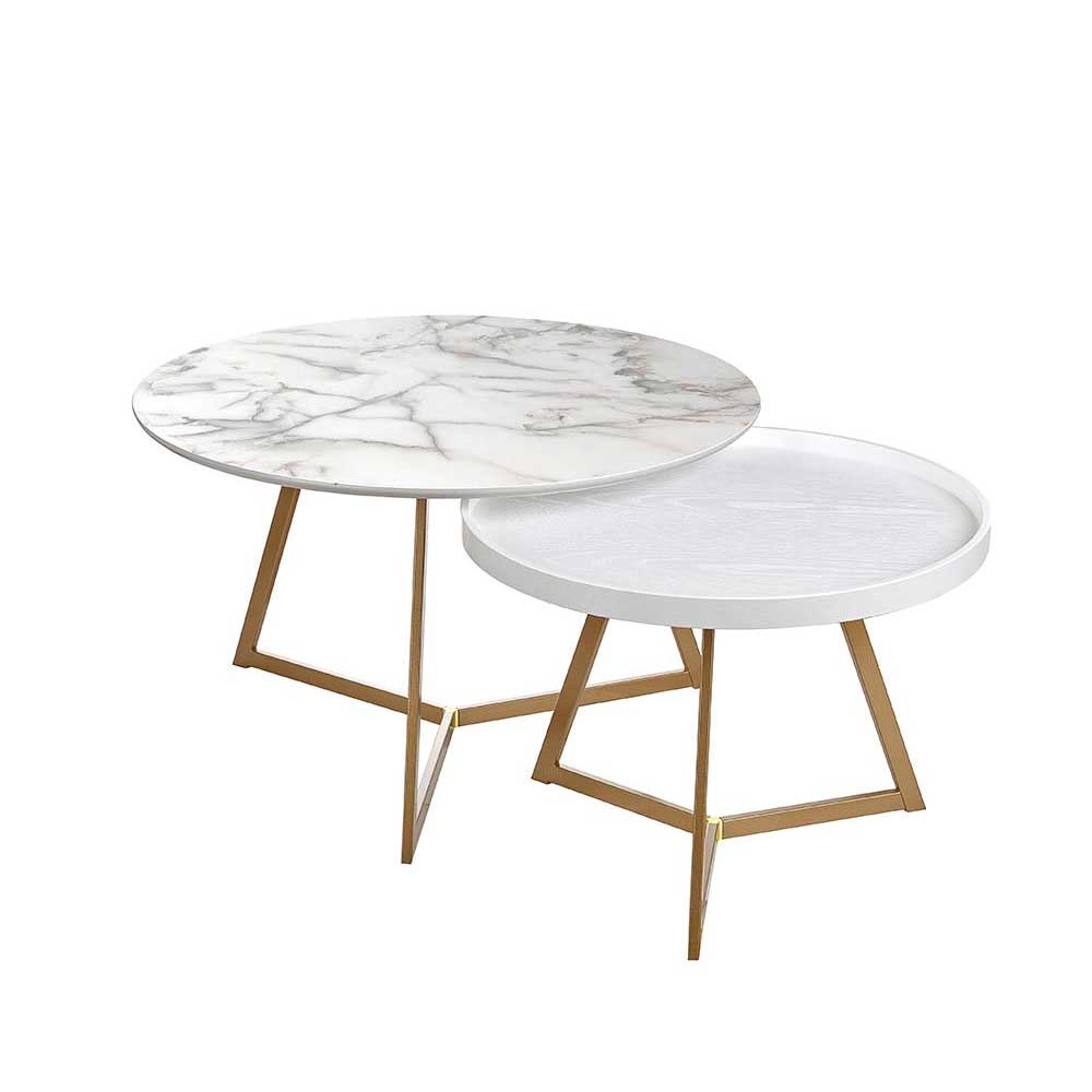 The Black Goose Set of 2 Round Tables 1J175