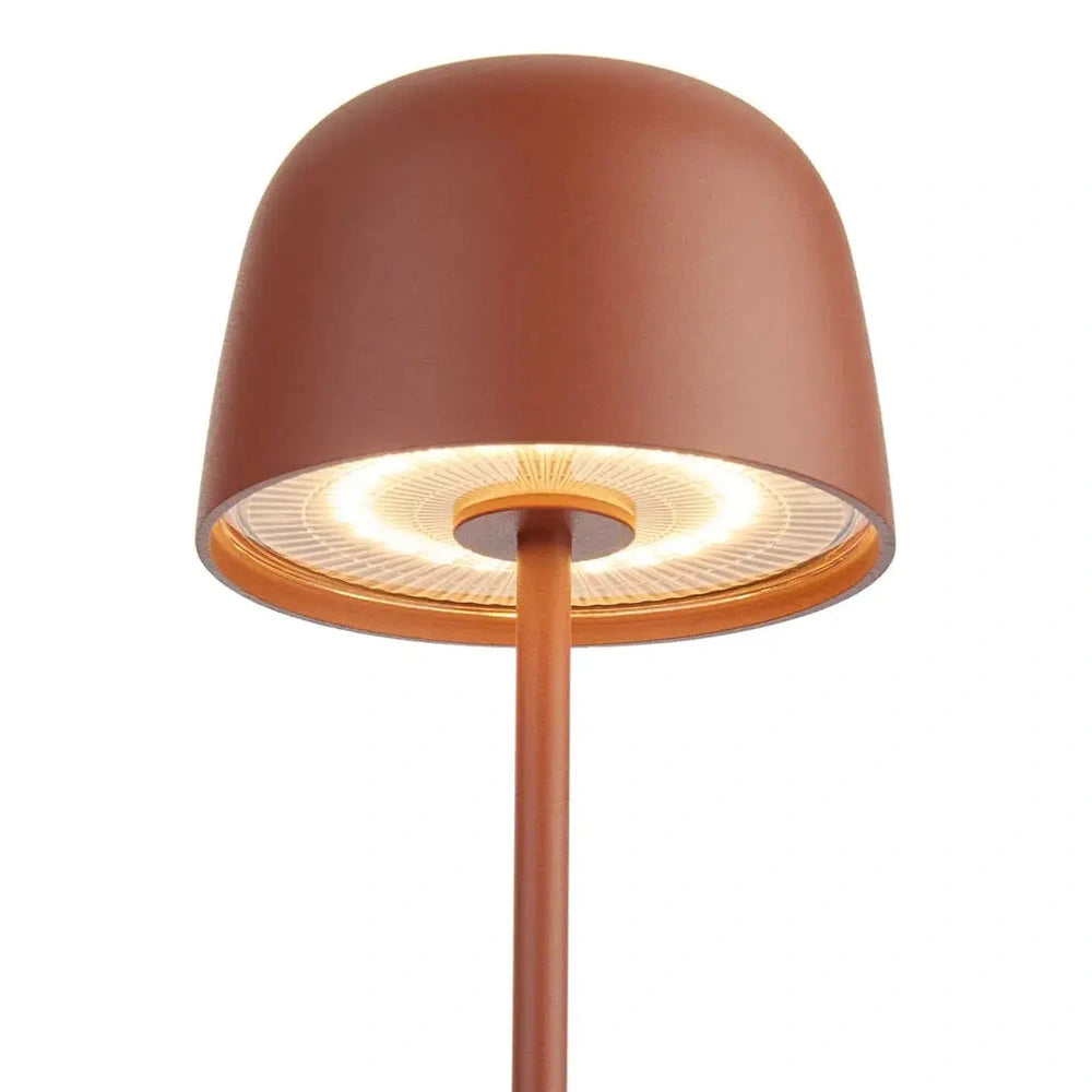 Lampada da Tavolo Ricaricabile Alba Ruggine Led | L'Oca Nera