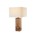 Lampada da Tavolo in Marmo e Lino Neo Classic | L'Oca Nera