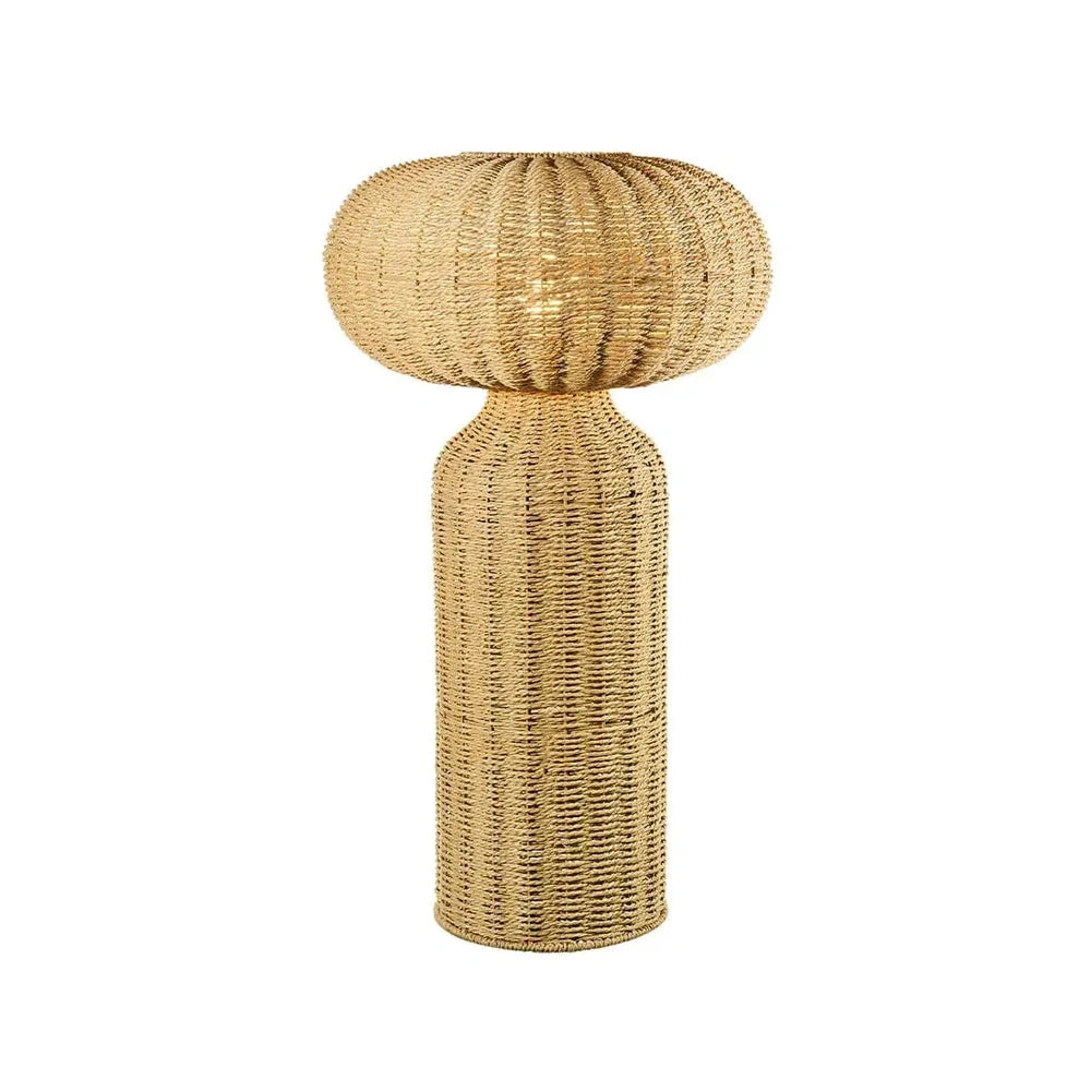 Lampada da Terra in Metallo e Fibre Naturali | L'Oca Nera