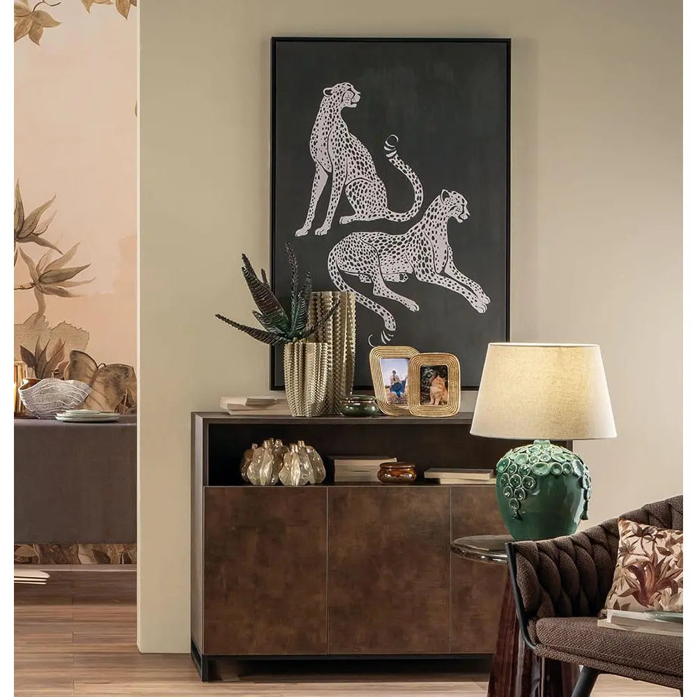 Mobile Tre Ante Materico Brunito Stile Ethno Chic | L'Oca Nera