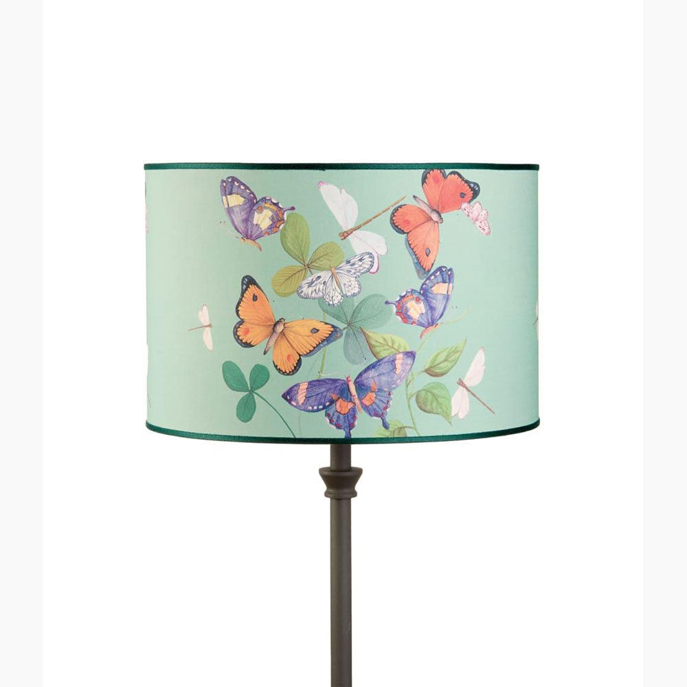 The Black Goose Cylindrical Lampshade Butterflies