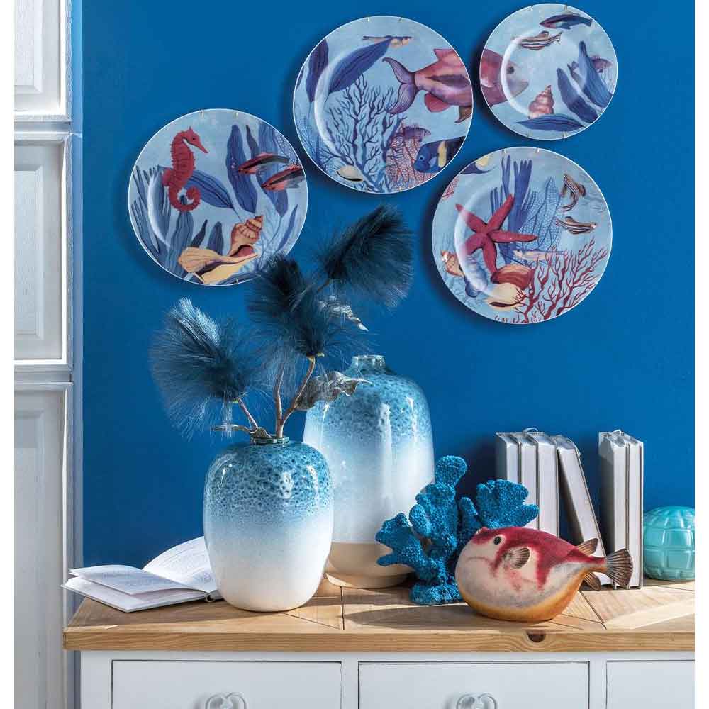 L'Oca Nera Piatti Decorativi Da Parete Male' - Set 4 pz