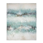 Quadro Moderno Astratto Texture Materica Blu e Azzurro | L'Oca Nera
