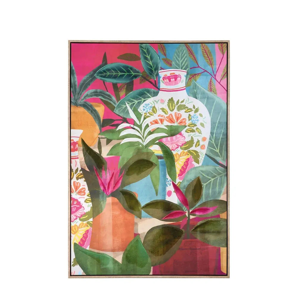 Quadro Moderno Composizione Botanica Piante e Vasi | L'Oca Nera
