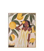 Quadro con Cornice Figura Femminile e Limoni Ethno Chic | L'Oca Nera