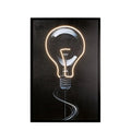 Quadro LED con Cornice Soggetto Lampadina Stile Pop | L'Oca Nera