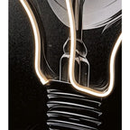 Quadro LED con Cornice Soggetto Lampadina Stile Pop | L'Oca Nera