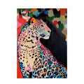 Quadro Moderno Leopardo Colori Accesi Dipinto a Mano | L'Oca Nera