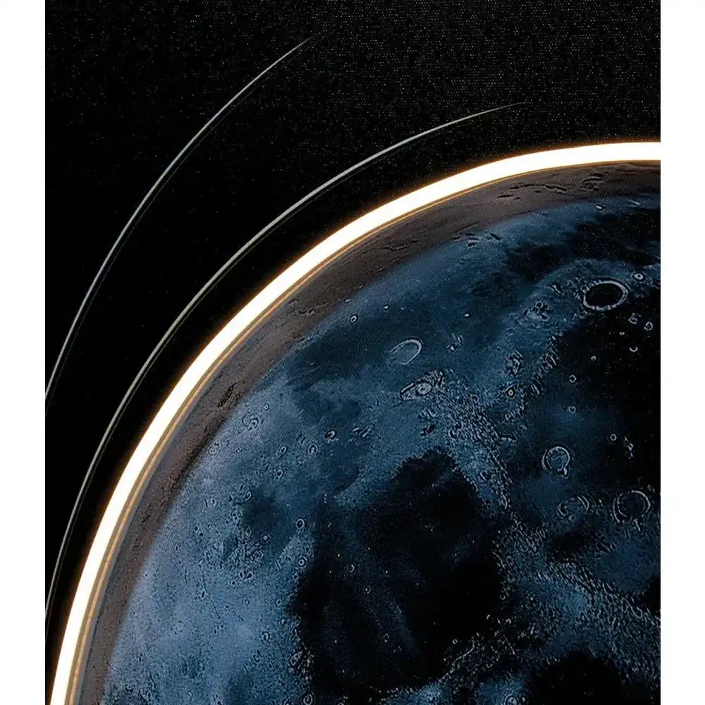 Quadro LED con Cornice Soggetto Luna Stile Urban | L'Oca Nera