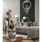Quadro LED con Cornice Soggetto Lampadina Stile Pop | L'Oca Nera