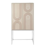 Mobile alto ante decoro geometrico Tonalità Neutre | L'Oca Nera