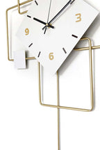 ADM Orologio da Parete Quadrato Bianco Square Combination 1 OW020A