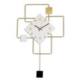 ADM Orologio da Parete Quadrato Bianco Square Combination 1 OW020A
