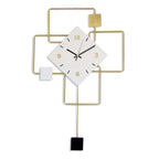 ADM Orologio da Parete Quadrato Bianco Square Combination 1 OW020A