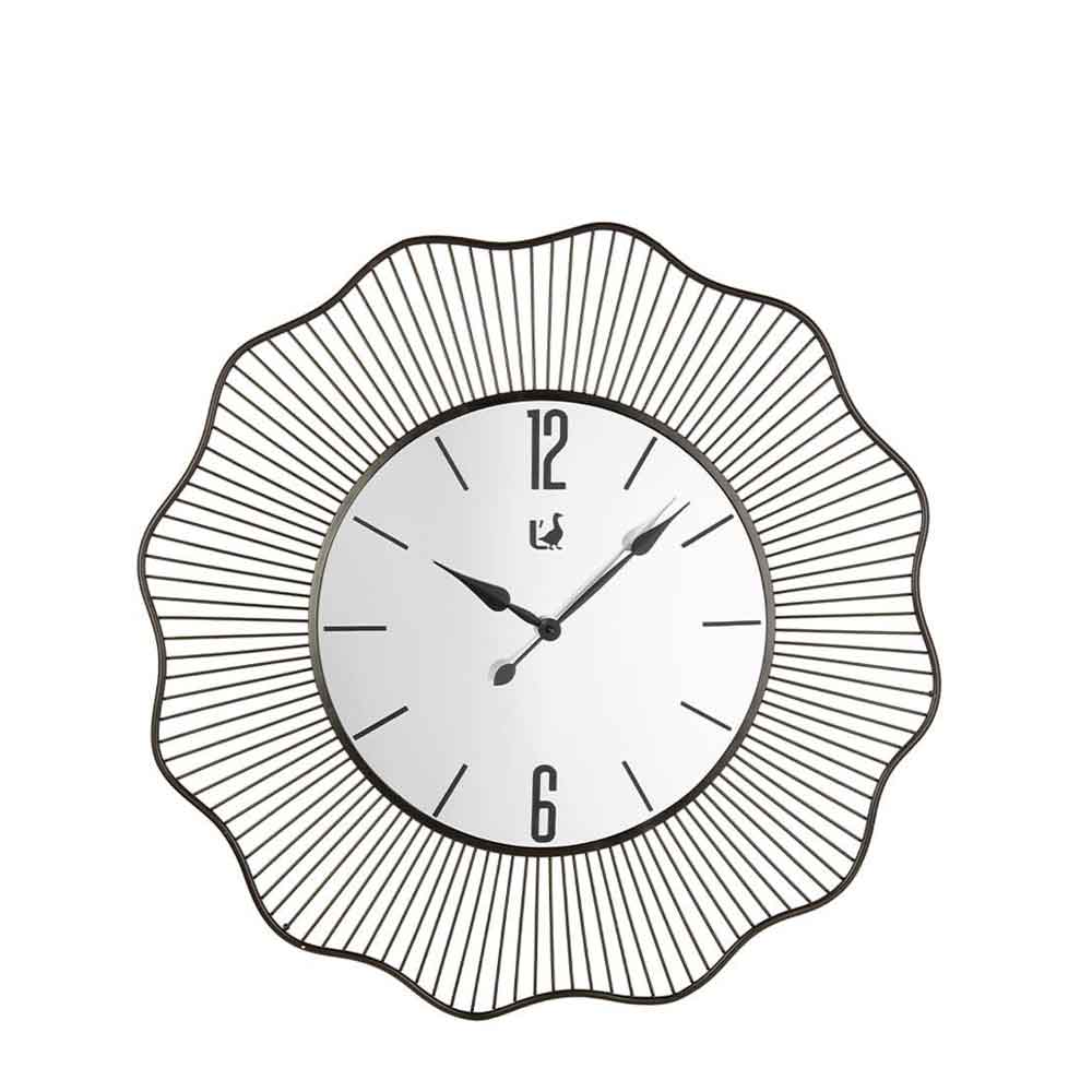 L'Oca Nera Orologio da Parete Specchio e Metallo