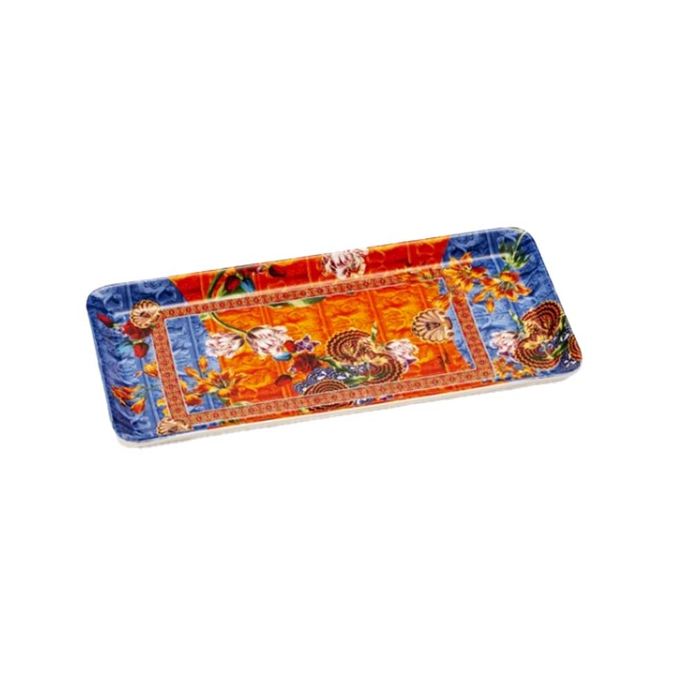 Palais Royal Rectangular Tray Scarf Orange
