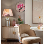 Paralume Conico Tessuto Decoro Astratto Dune di Seta | L'Oca Nera