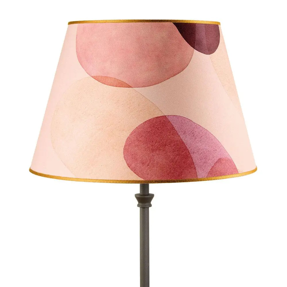 Paralume Conico Tessuto Decoro Astratto Dune di Seta | L'Oca Nera