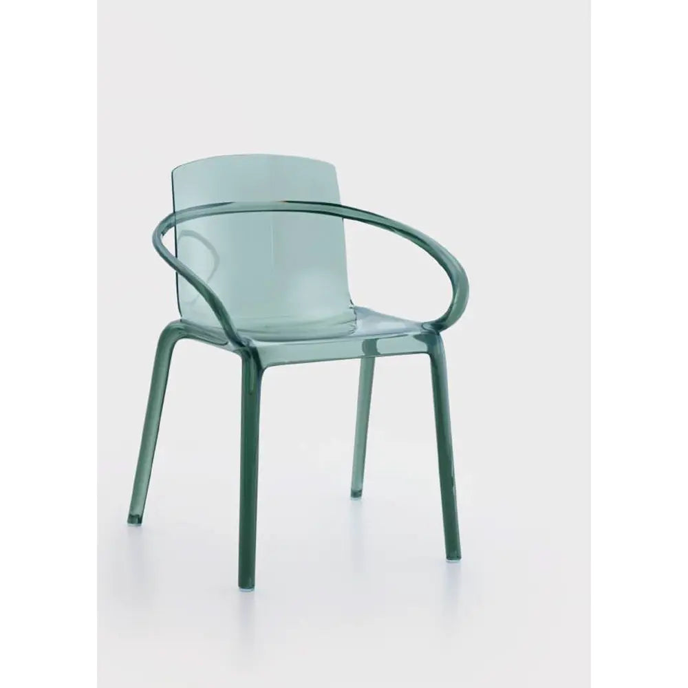 Poltroncina Bahamas 77cm Verde Leggero Policarbonato Ambienti Glamour