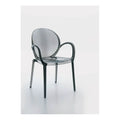 Poltroncina Sidney 87cm | Fumo Leggero Policarbonato | Ambienti Glamour