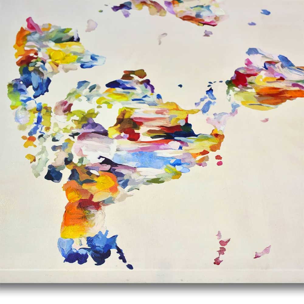 ADM Quadro Mappa Terrestre Vintage Multicolore WF050X1