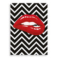 Quadro Pop Art Bocca su Zigzag | Stampa Retrostampata | ADM