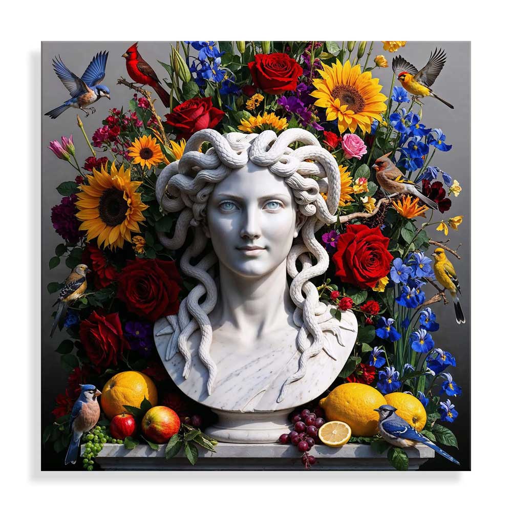 Quadro in Acrilico "Natura Morta con Medusa" | Design Moderno | ADM