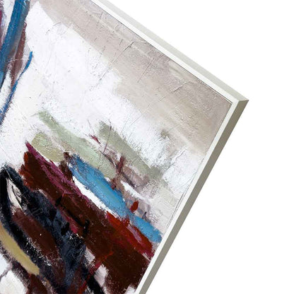 Agave - Focus: Quadro Astratto Dipinto a Mano Multicolore