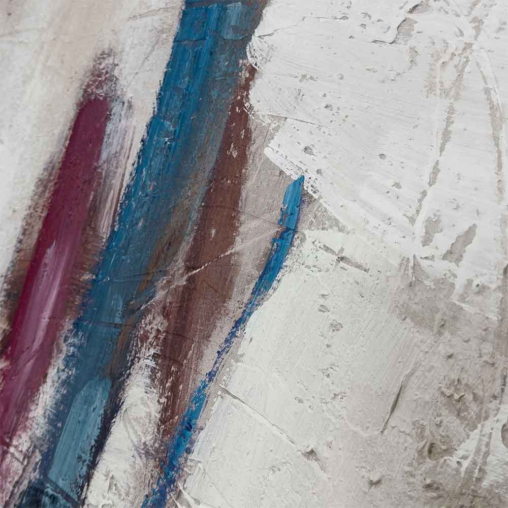 Agave - Focus: Quadro Astratto Dipinto a Mano Multicolore
