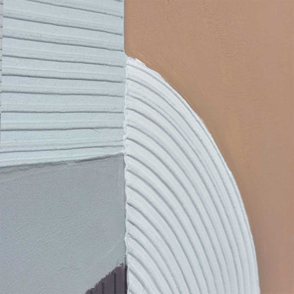 Agave - Peach Fusion: Quadro Astratto Dipinto a Mano Pesca Materico
