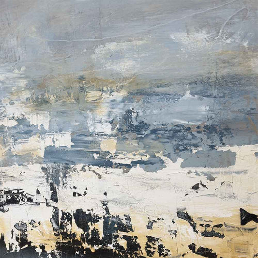 Agave: Scorzese 90x120 - Quadro Astratto con Colori Avvolgenti su Tela