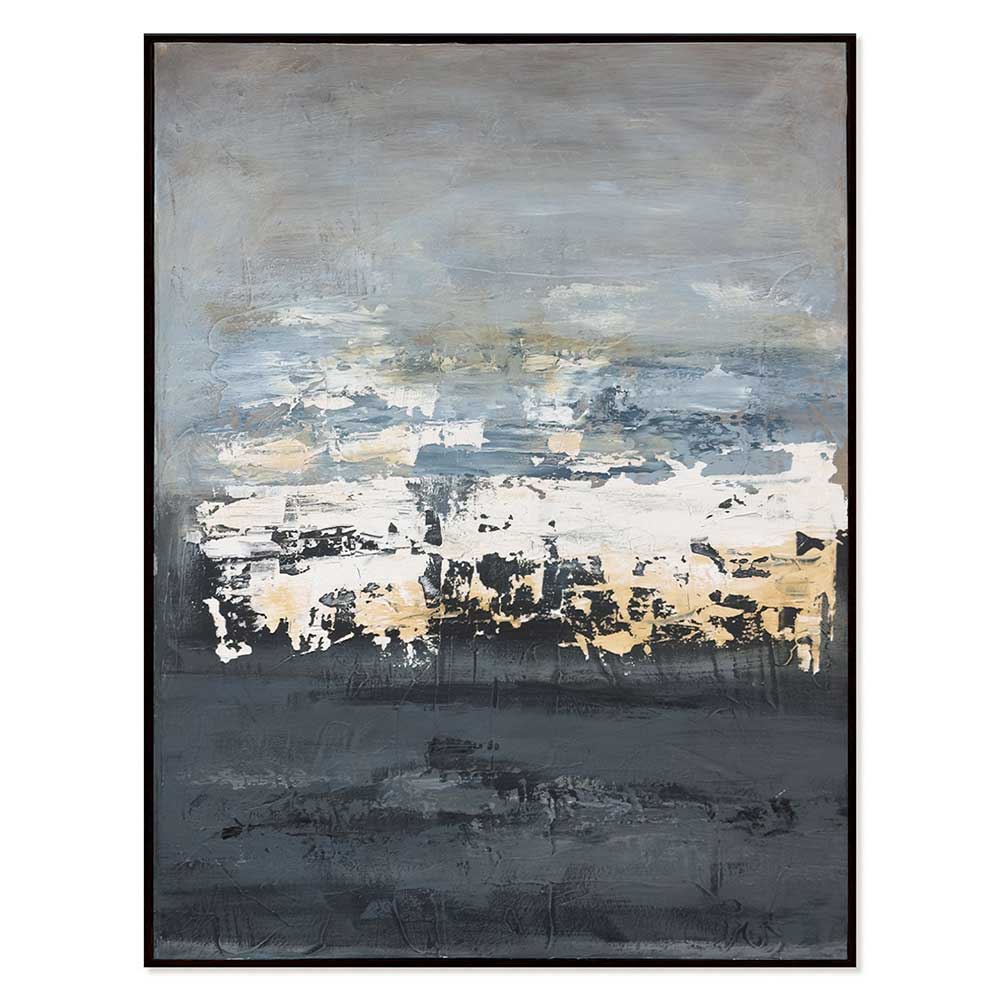 Agave: Scorzese 90x120 - Quadro Astratto con Colori Avvolgenti su Tela