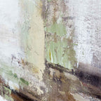 Agave - Serenity: Quadro Astratto Dipinto a Mano Verde e Beige