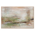 Agave - Serenity: Quadro Astratto Dipinto a Mano Verde e Beige