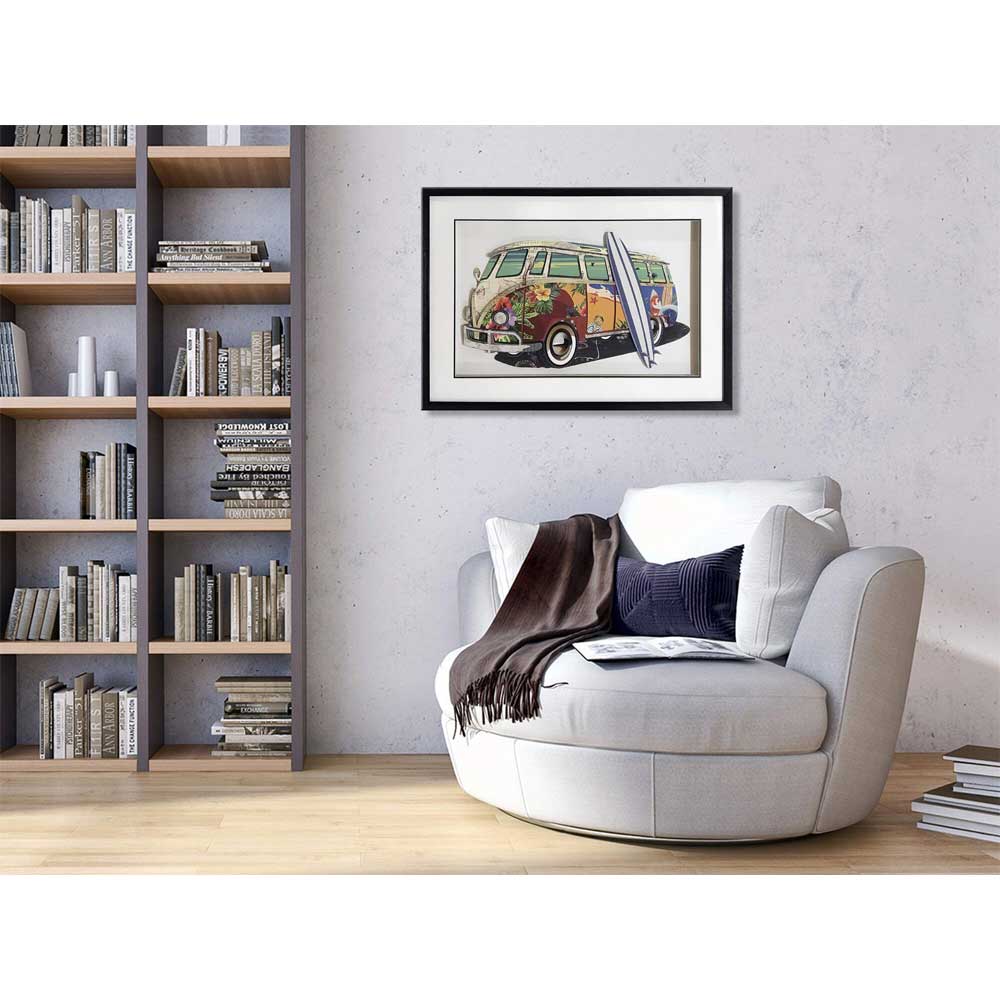 ADM Quadro Collage Volkswagen Van Vintage 2 SA027A1