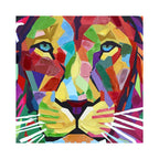 ADM Quadro Leone Pop Art Multicolore WF058X1