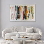 Limen 100x150 Quadro Astratto Moderno Materico con Cornice | Agave