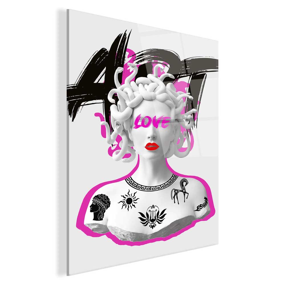 Quadro Medusa Stilizzata Fucsia | Stampa Acrilica Retrostampata | ADM