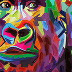 ADM Quadro Orango Pop Art Multicolore WF056X1
