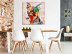 Quadro Pop Art Boston Terrier | Stampa con Rilievi | ADM