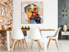 Quadro Pop Art Carlino con Rilievi | Fatto a Mano | ADM