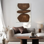 Stone Balance 80x100 Quadro Astratto Moderno Materico Equilibrio | Agave