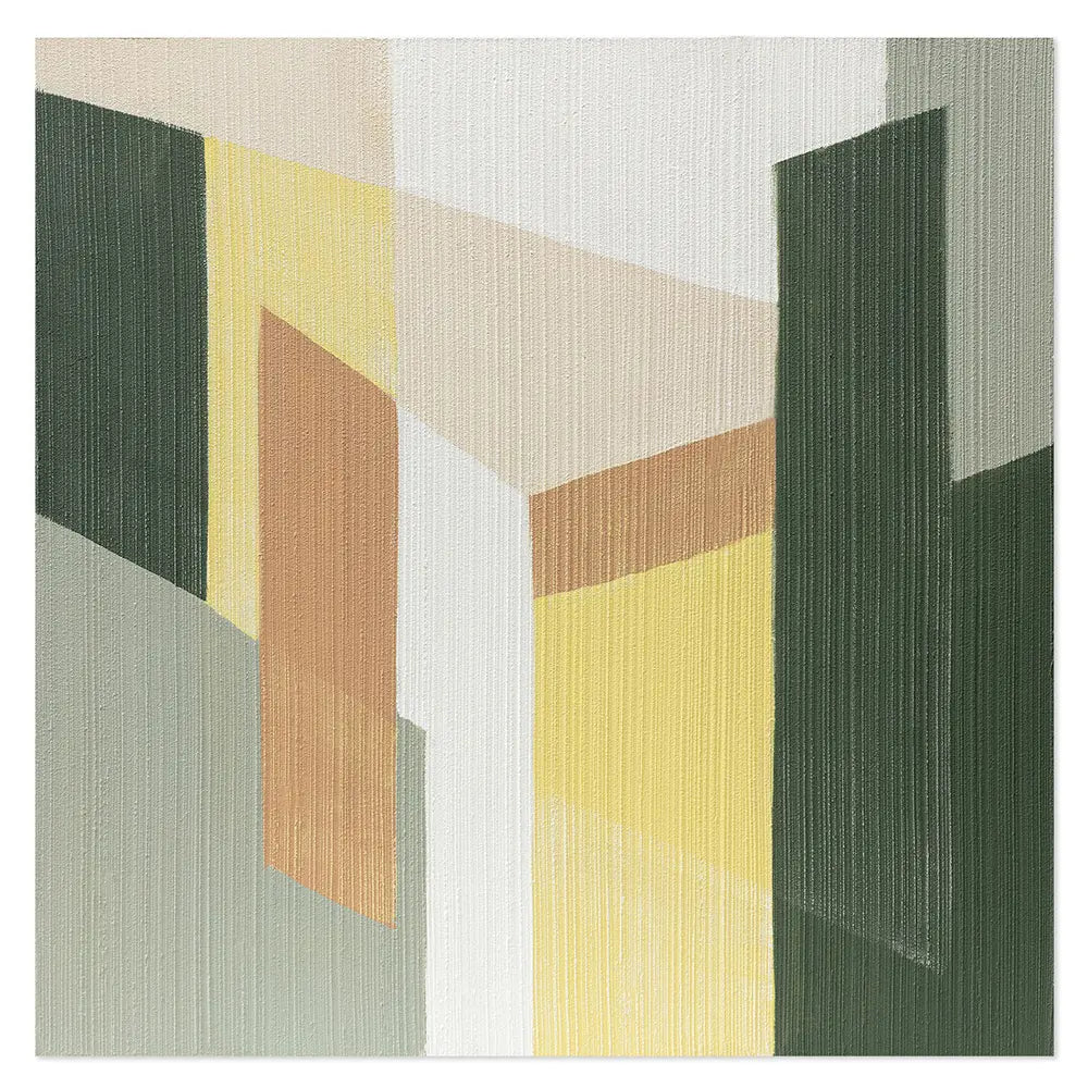Arras 100x100 Quadro Astratto Moderno Architettonico Materico | Agave
