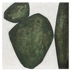 Pebble 100x100 Quadro Astratto Moderno Materico Forme Naturali | Agave