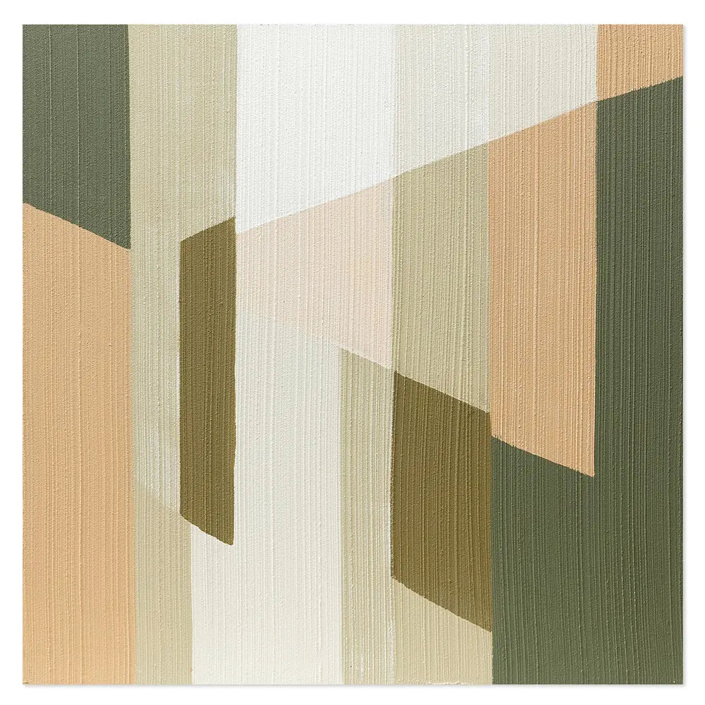 Tapiz 100x100 Quadro Astratto Moderno Materico Effetto Tessuto | Agave